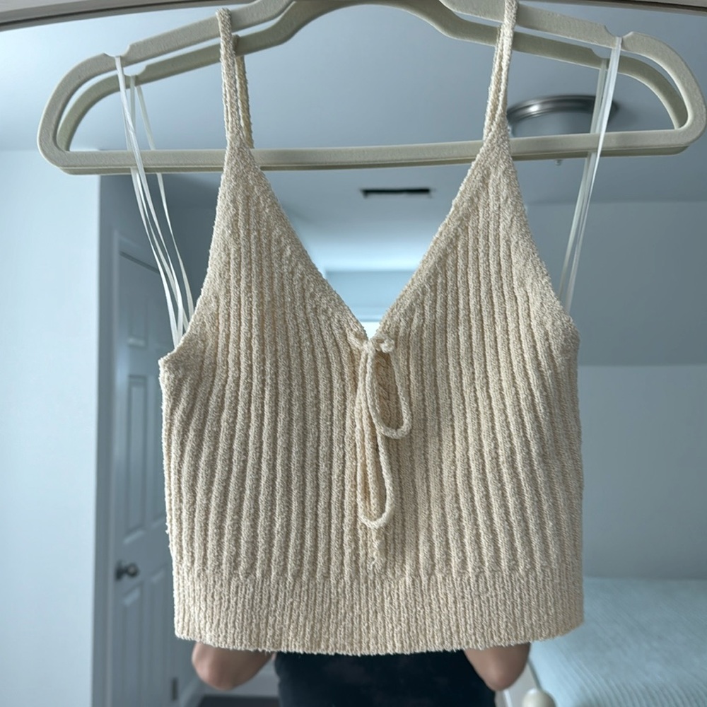 ASTR knit cropped tank size XS